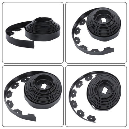 Solid Spare Lawn Border L-shaped Lawn Garden Edging Kit 40FT With 40Pcs Anchoring Spikes