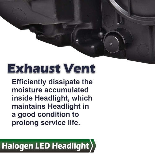 Solid Spare Fit For Dodge Charger 2015-2023 LED DRL Projector Headlight Right Passenger Side