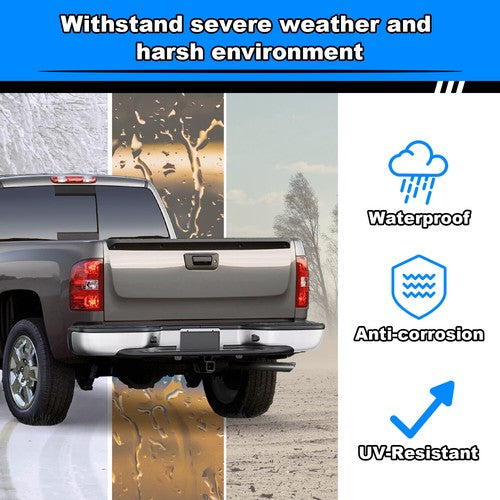 Solid Spare Complete Chrome Rear Bumper for 1999-2007 Chevy Silverado GMC Sierra 1500 2500
