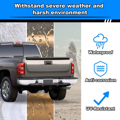 Solid Spare Complete Chrome Rear Bumper for 1999-2007 Chevy Silverado GMC Sierra 1500 2500