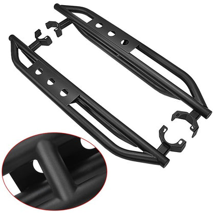 Solid Spare Pair Nerf Bars Side Steps Armor Running Boards For 07-18 Jeep Wrangler JK 2-Door