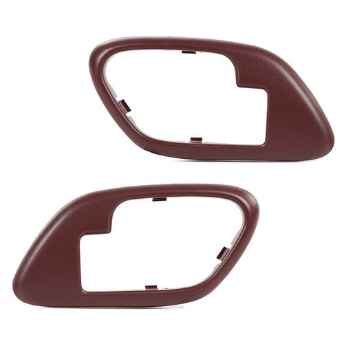 Solid Spare Fit For 95-99 Chevy GMC Truck Left &Right A Pair Red Inside Door Handles Bezel