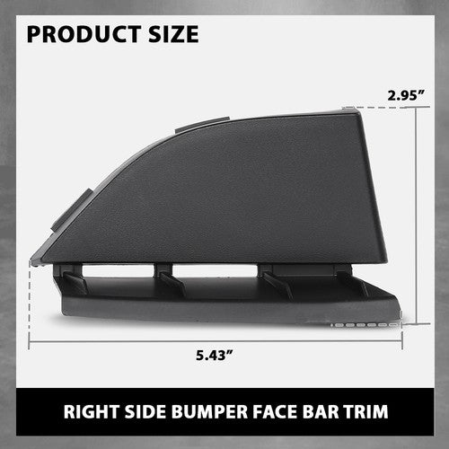 Solid Spare Fit For 18-22 Ford EcoSport Front Bumper Face Bar Trim Molding Right GN1Z8419BC