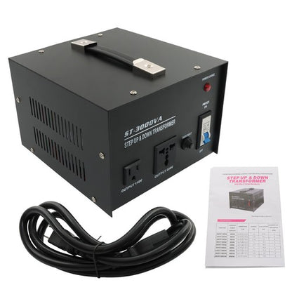 Solid Spare 3000W Step Up/Down 220V-110V /110V-220V Voltage Converter Transformer New