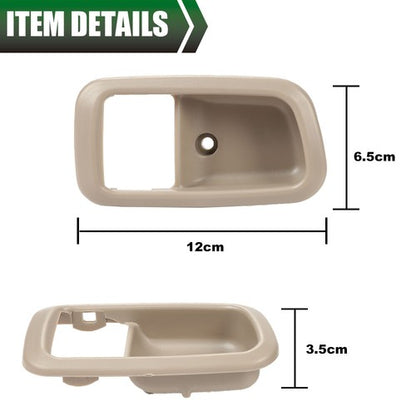 Solid Spare Front Left & Right Inner Door Handle Trim Beige Fit For 2000-2006 Toyota Tundra