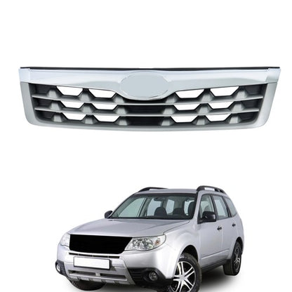 Solid Spare New For Subaru Forester 2011-2013 Plastic Front Bumper Upper Grille Chrome Trim