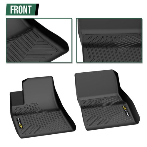 Solid Spare Fit For 2017-2023 Tesla Model 3 All Weather 3D TPE Floor Mats & Cargo Liner 6pcs