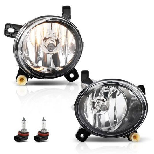 Solid Spare Front Bumper Fog Lights Driving Lamps Fit For 2009-2012 Audi A4 S4 B8 Left+Right