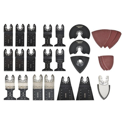 Solid Spare 40Pcs Oscillating Tool Accessories Kit Universal Metal Wood Multitool Saw Blades