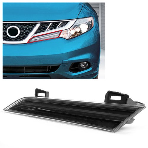 Solid Spare For 09-14 10 11 12 13 Nissan Murano Left LH Dark Gray Headlight Reflector Panel