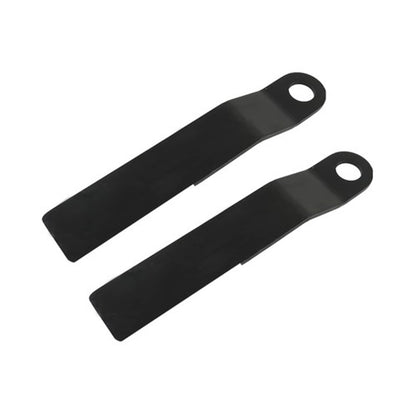 Solid Spare Heavy Duty AR400 Steel Mower King For Skidsteer Brush Hog Cutter Blades 2PCS