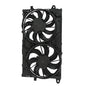 Solid Spare Fit For 2013-15 Chevy Malibu 2.0L 2.5L L4 Plastic Radiator Cooling Fan Assembly