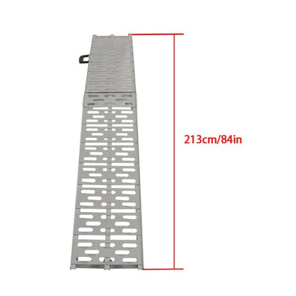 Solid Spare 2pcs ATV UTV 7.5' Aluminum Folding Loading Ramps For Truck Motorcycle Lawn Mower