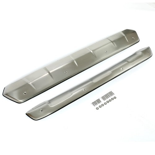 Solid Spare For Toyota RAV4 2019-23 Front+Rear Bumper Skid Plate Valance Lower Cover Silver