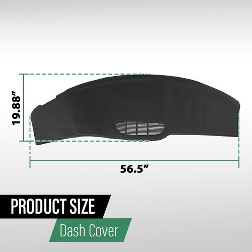 Solid Spare Black TPE Dash Board Cover Overlay Fit For 97-02 Chevy Camaro Pontiac Firebird