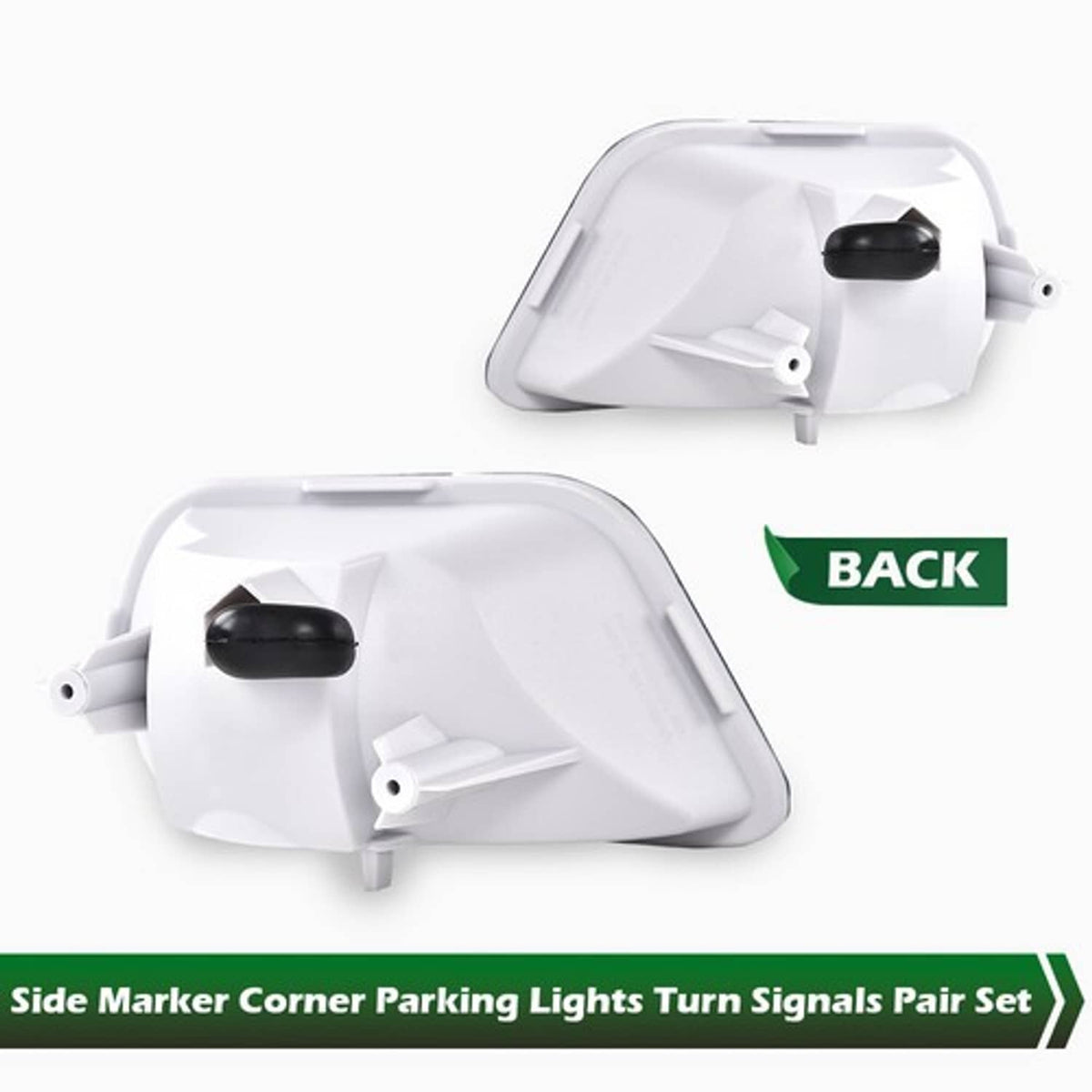 Solid Spare Fit For 98-02 Pontiac Firebird Trans Am Front Corner Turn Signal Lights Housings