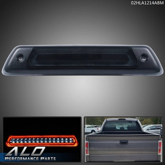Solid Spare Fit For 2009-2014 Ford F-150 LED Third 3rd Brake Light Cargo Lamp Smoke/Black