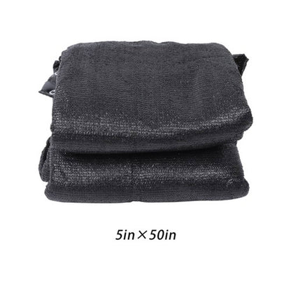 Solid Spare Heavy Duty Garden Privacy Fence 5FTx50FT Black Barrier Net With Zip Ties