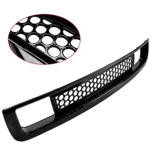 Solid Spare For 07-13 SIERRA 1500 DENALI PICKUP BOTTOM LOWER BUMPER MESH GRILLE GLOSS BLACK
