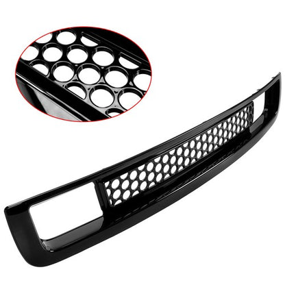 Solid Spare For 07-13 SIERRA 1500 DENALI PICKUP BOTTOM LOWER BUMPER MESH GRILLE GLOSS BLACK