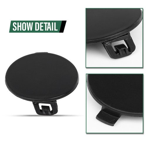 Solid Spare Fit For 2017-2021 Jeep Compass Front Bumper Tow Hook Eye Cover Cap 5SY62TZZAB