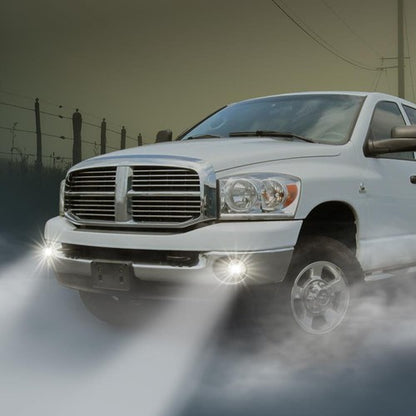 Solid Spare LED Projector Fog Lights Fit For 02-09 Dodge Ram 1500/2500/3500 04-06 Durango