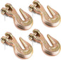 Solid Spare (4) G70 3/8" Clevis Grab Hooks Chain Hook Tie Down Truck Trailer Towing Flatbed