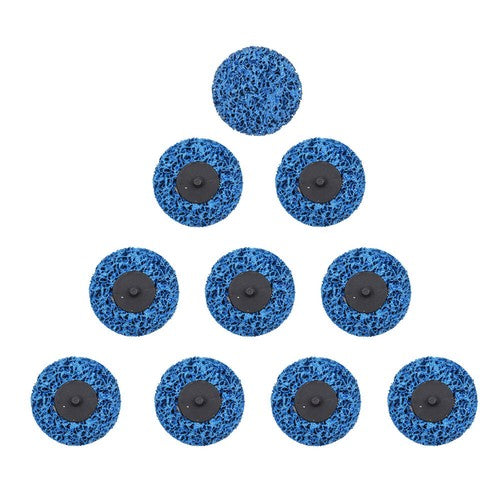 Solid Spare 3" Blue Quick Change Easy Strip & Clean Discs For Paint Rust 10 Pack