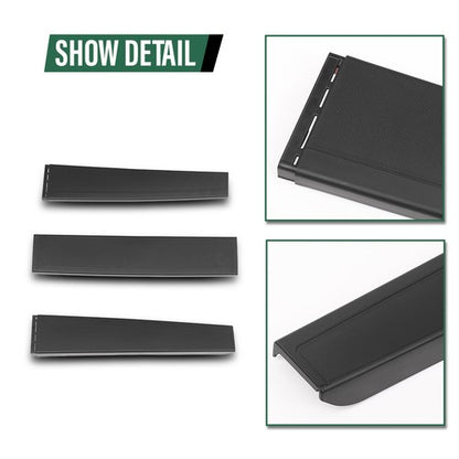 Solid Spare Fit For 14-18 GMC Sierra Chevy Silverado Tailgate Cap Molding Top Protector Trim