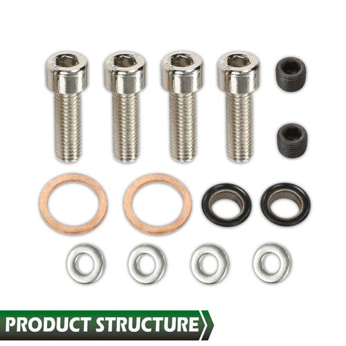 Solid Spare FIT FOR SR20DET SILVIA S15 S14 S13 SR20DE 200SX 180SX OIL BLOCK ADAPTER KIT