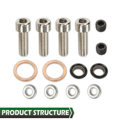 Solid Spare FIT FOR SR20DET SILVIA S15 S14 S13 SR20DE 200SX 180SX OIL BLOCK ADAPTER KIT