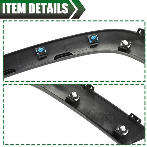 Solid Spare Fit For 2017-2022 Jeep Compass Front Left Wheel Molding Fender Flare Textured
