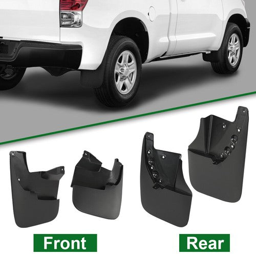 Solid Spare Fit For 07-13 Toyota Tundra Mud Flaps Splash Guards Front & Rear 4Pcs