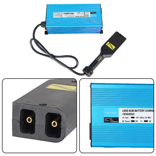 Solid Spare For EZGO 1996+ 36 V 12A D Plug Golf Cart Battery Charger (Lead -Acid)