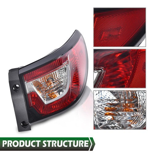 Solid Spare Pair Tail Lights w/ bulbs LH & RH Fit For 2013-2017 Chevy Traverse LS LT LTZ