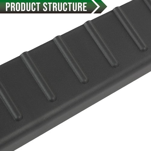 Solid Spare 4Pcs Rocker Panel Protector Guard Covers Fit For 09-14 Ford F150 Crew Cab Pickup