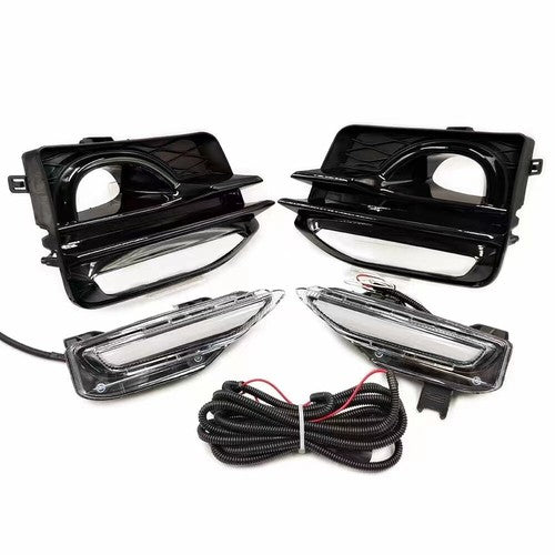 For 2014-2017 Infiniti Q50 DRL LED Turn Signal Lamps Fog Lights w/wiring 6pcs