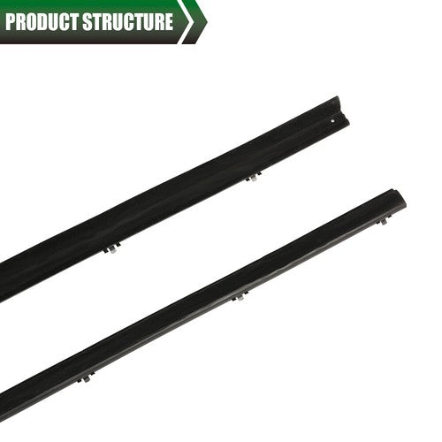 Solid Spare Pair Tailgate Window Sweep Weatherstrip Seal Kit Fit For 1978-1996 Ford Bronco