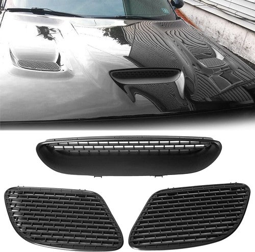 Solid Spare Hood Bezel Vent For 15-18 Dodge Challenger SRT HELLCAT & 19-21 R/T SCAT PACK