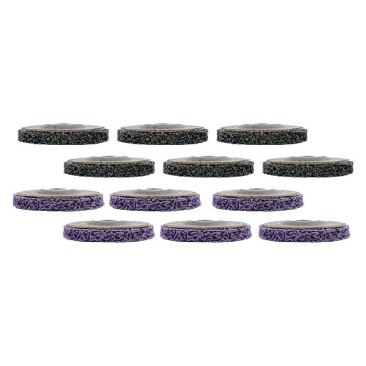 Solid Spare Discs Set (6 Black, 6 Purple) 12 Pack: 4-1/2" x 7/8" Diamond Grinding Wheel