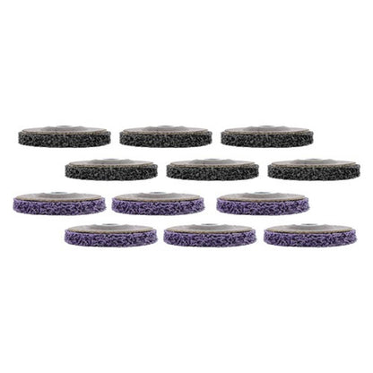 Solid Spare Discs Set (6 Black, 6 Purple) 12 Pack: 4-1/2" x 7/8" Diamond Grinding Wheel