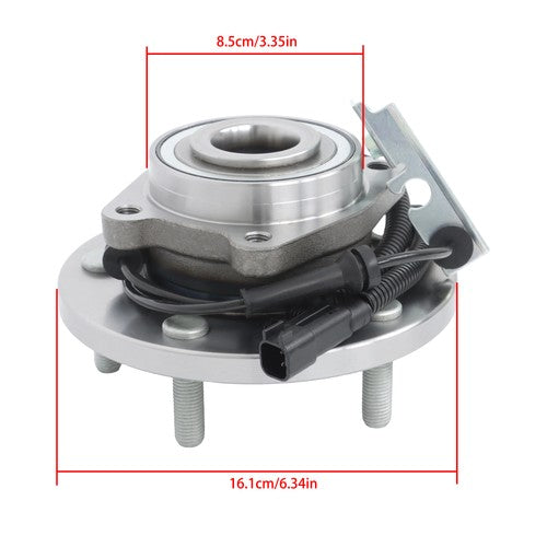 Solid Spare 2 PC Wheel Bearing and Hubs Front For Dodge Grand Caravan Town & Country Routan