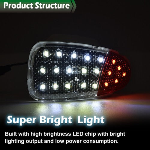 Solid Spare 2x LED Panel Door Interior Courtesy Light Lamp Fit For 1997-2003 Ford F150 F250