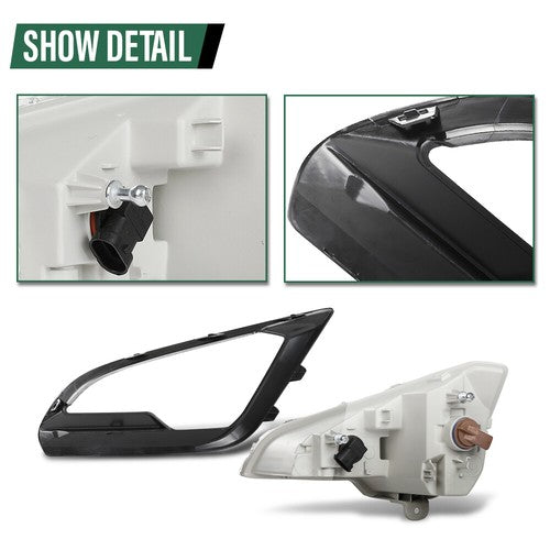 Solid Spare Fit For 18-22 Ford EcoSport Front Bumper Fog Lights Driving Lamps W/ Bulbs