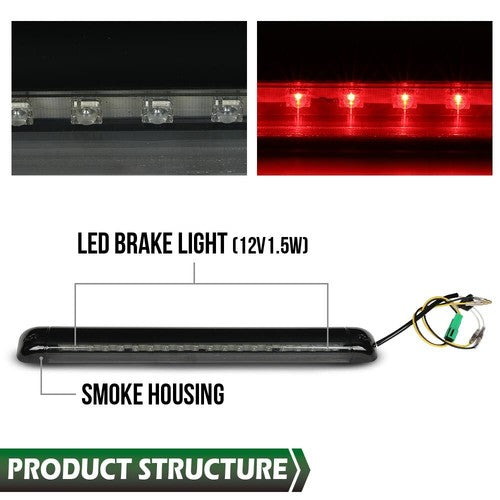 Solid Spare Led 3rd Third Brake Light Fit For 1992-2004 Chevy S10/suburban/tahoe/yukon