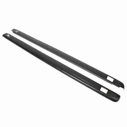 Solid Spare Black Bed Rail Caps for 1999-2006 Chevy Silverado / GMC Sierra 6'6" Bed 7201151