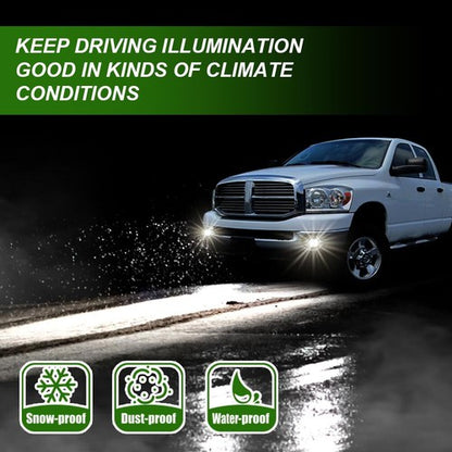 Solid Spare LED Projector Fog Lights Fit For 02-09 Dodge Ram 1500/2500/3500 04-06 Durango