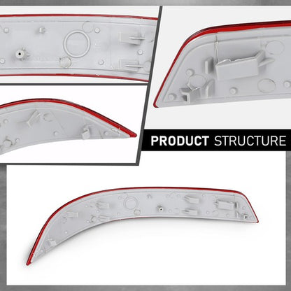 Solid Spare Rear Bumper Reflector Fit For 2010 2011 2012 Mercedes-Benz GL350 GL450 GL550