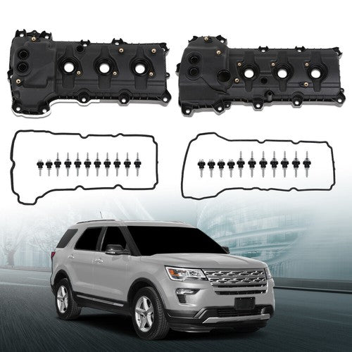 Solid Spare Engine Valve Cover w/ Gasket Fit For Ford Explorer F-150 Taurus 3.5L 3.7L DOHC