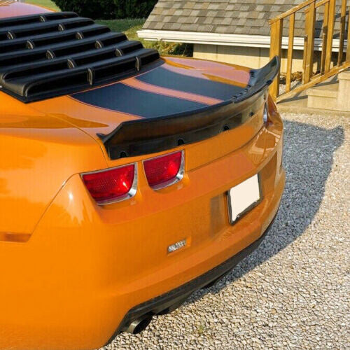Solid Spare For Chevrolet Camaro 10-13 Rear Duckbill Type Trunk Spoiler Wing Unpainted Black